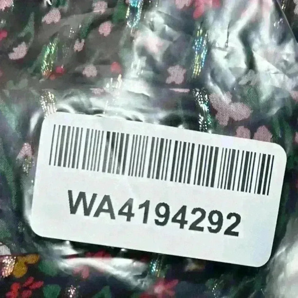 A.L.C. Silk Knee Length Skirt Floral Ruffled Accents Elasticized Waist Size 6 - Picture 11 of 11